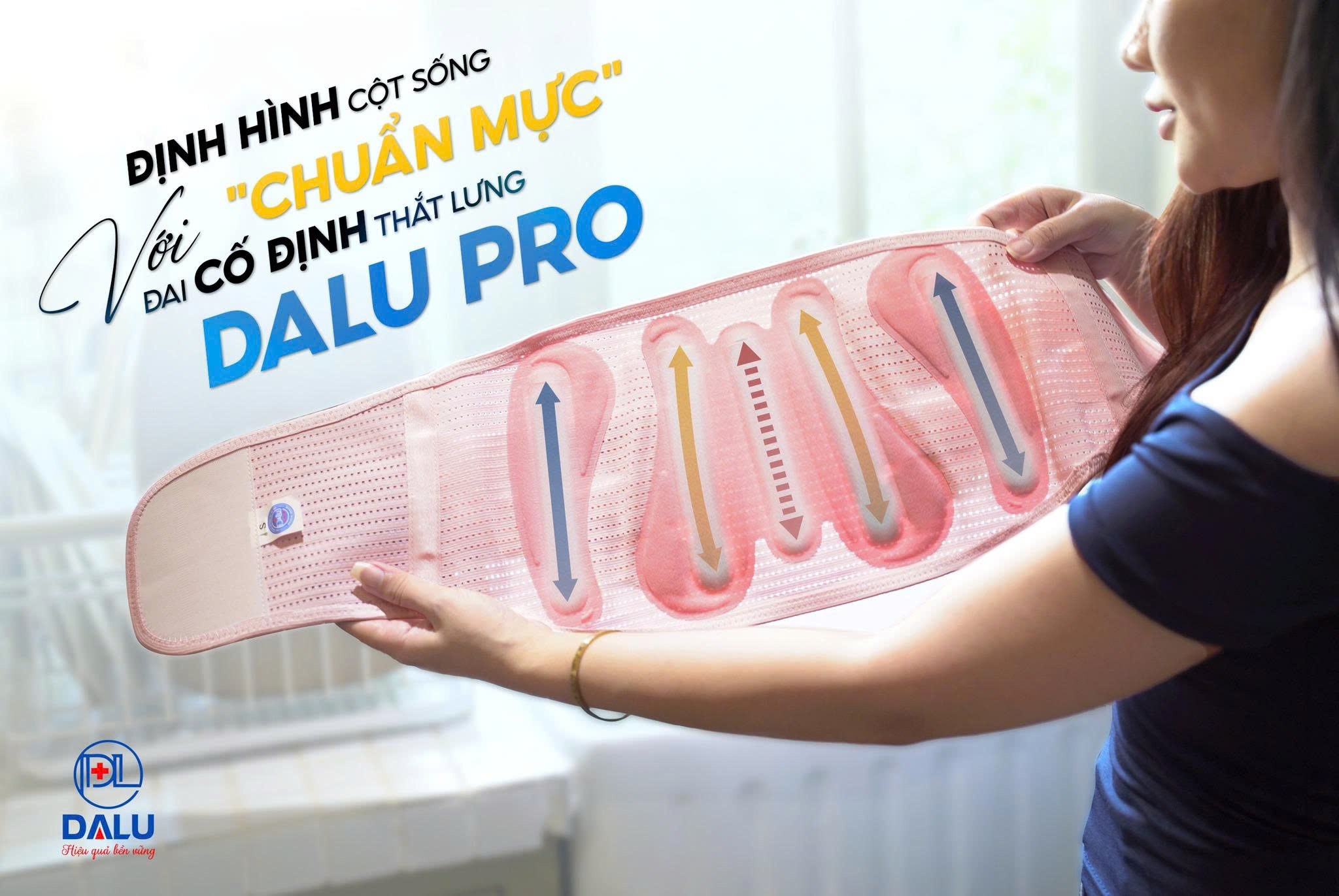 Cấu trúc 5 thanh trợ lực định hình cột sống của DALU PRO